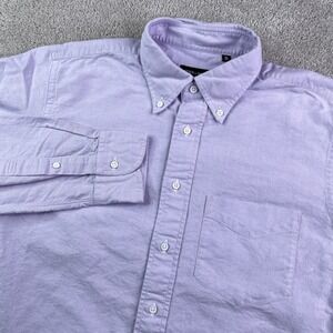 Spier & Mackay Shirt Mens 16 36 Purple Slim Fit Oxford Button Down Cotton OCBD